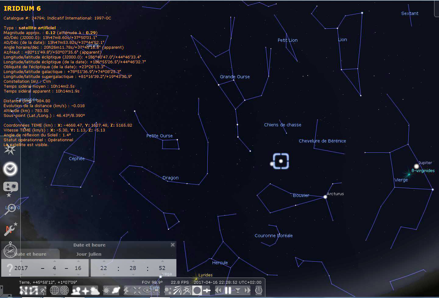 cartes du ciel vs stellarium