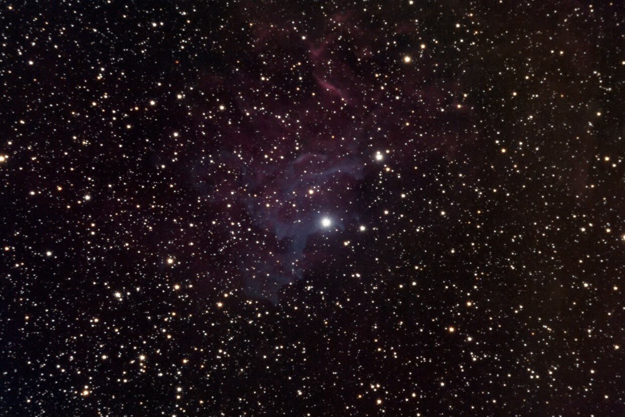 IC405 La Nébuleuse de l"Etoile Flamboyante (©2021 Thierry Barrault, saplimoges)