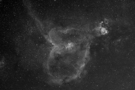 NGC 1805 / Nébuleuse du Cœur dans Cassiopée (©2011 Christophe Mercier, saplimoges)