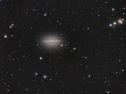 La galaxie du Sombrero, alias M104 (©2016 Jean Pierre Debet, saplimoges)  