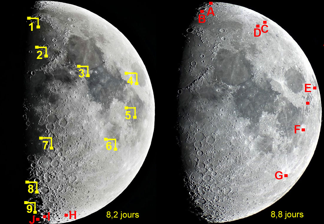 Mesure du diamètre de la Lune et du cratère 