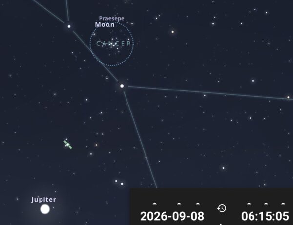 Occultation d’étoiles de l’amas de la Crèche.