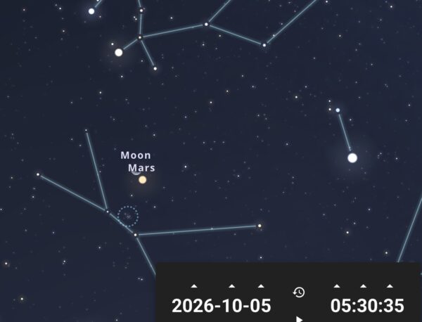 Lune, Mars, M44
